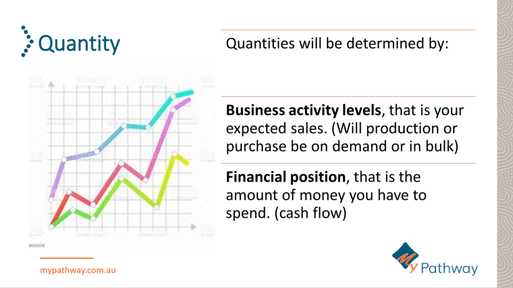 quantity