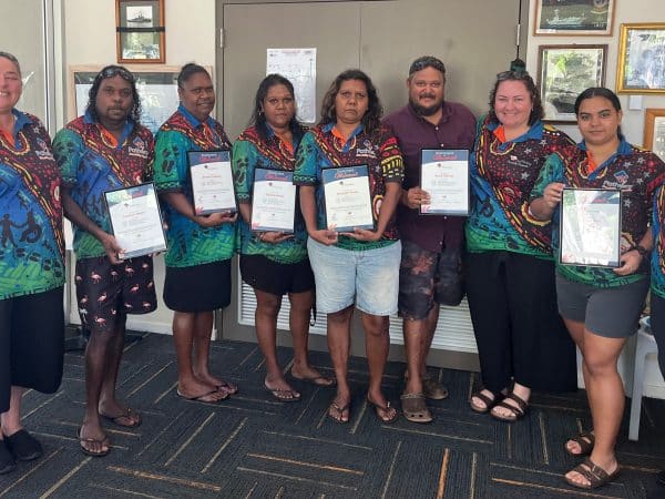 The group of support workers who have graduated with new support skills