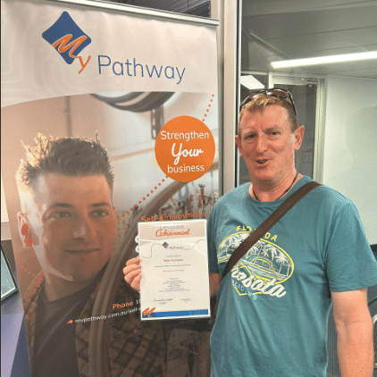 Artisan Bakehouse owner Wylie Thompson has completed the My Pathway Self Employment Assistance program.