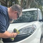 Dean from Vision Headlight Restoration restores crazed headlights to their former glory in Cairns
