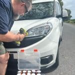 Dean from Vision Headlight Restoration restores crazed headlights to their former glory in Cairns